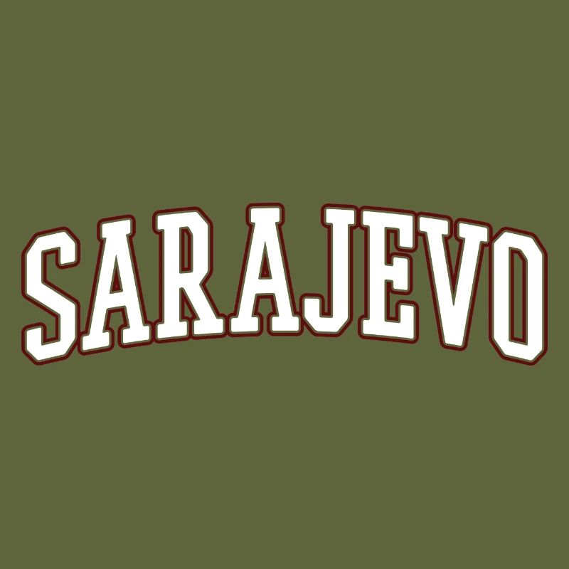 Lettres en gras de Sarajevo