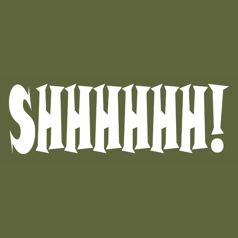 Chut ! Typographie minimaliste