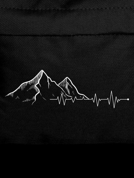 Minimal Mountain Heartbeat Design