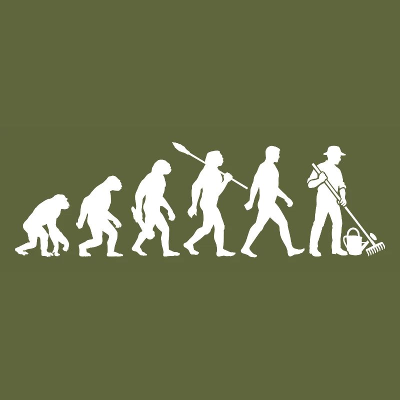 Evolution - Gärtner - Garten - Gartenarbeit
