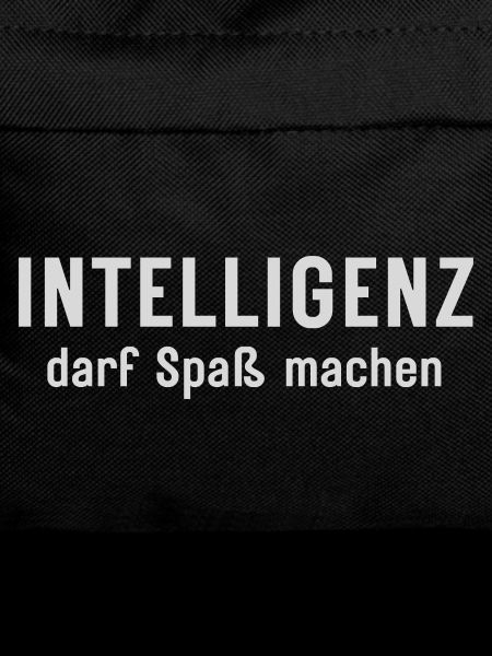 Intelligenz darf Spaß machen Statement Design