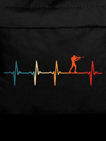 Biathlon heartbeat biathlete ski
