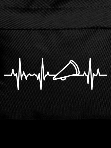 Cheerleader Megaphone Heart Line