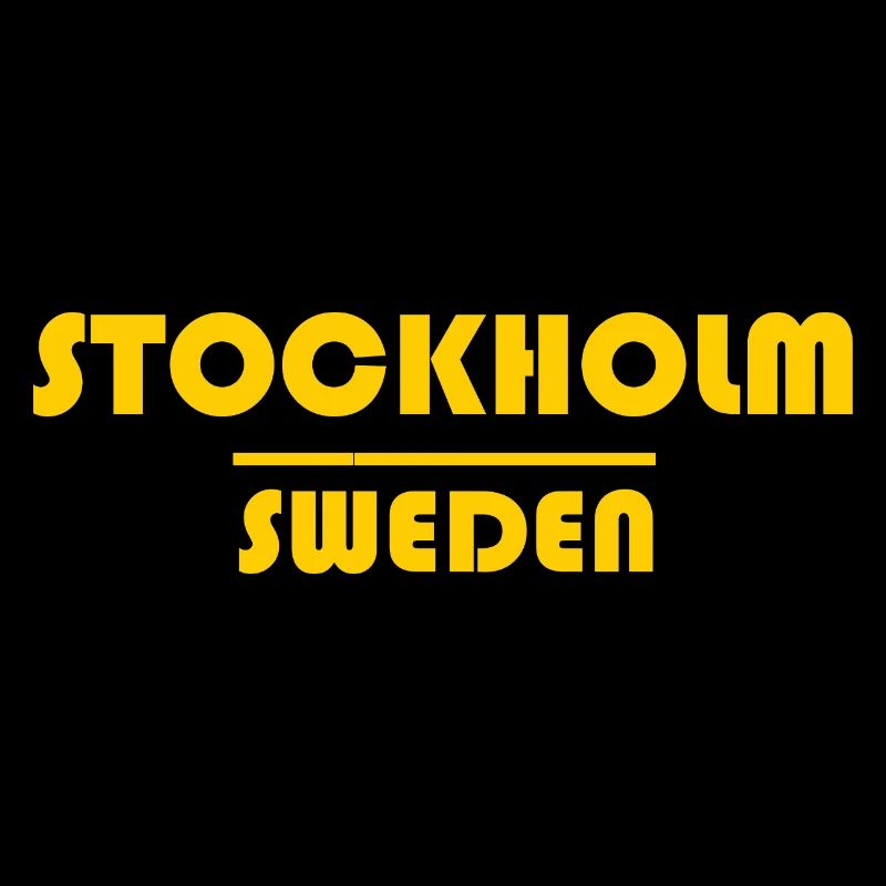 Stockholm Neon Typography