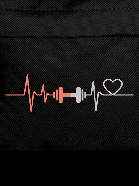 Heartbeat design with dumbbell