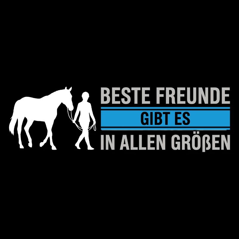Beste Freunde – Edles Pferd & Reiter Design