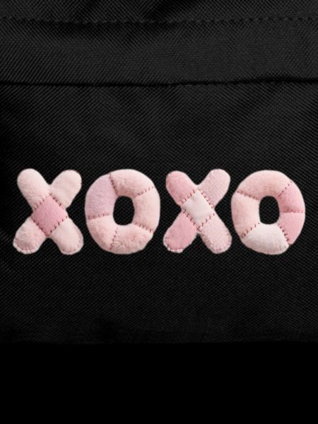Plüsch Patchwork XOXO Design Pink