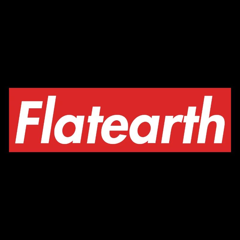 Red Flat Earth Box Logo