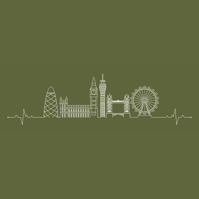 Dessin au trait d’horizon de London Pulse