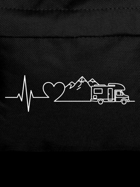 Camping Heartbeat Caravan – Line Art Design