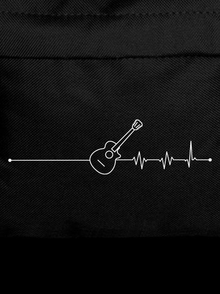 Guitar Heartbeat Line Art