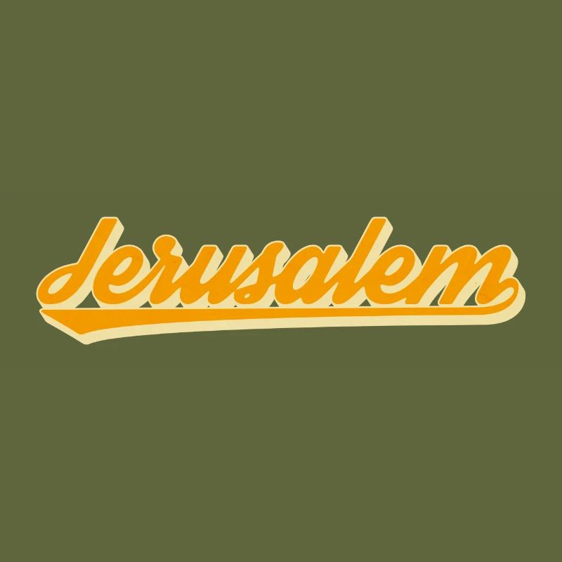 Jerusalem Retro Script