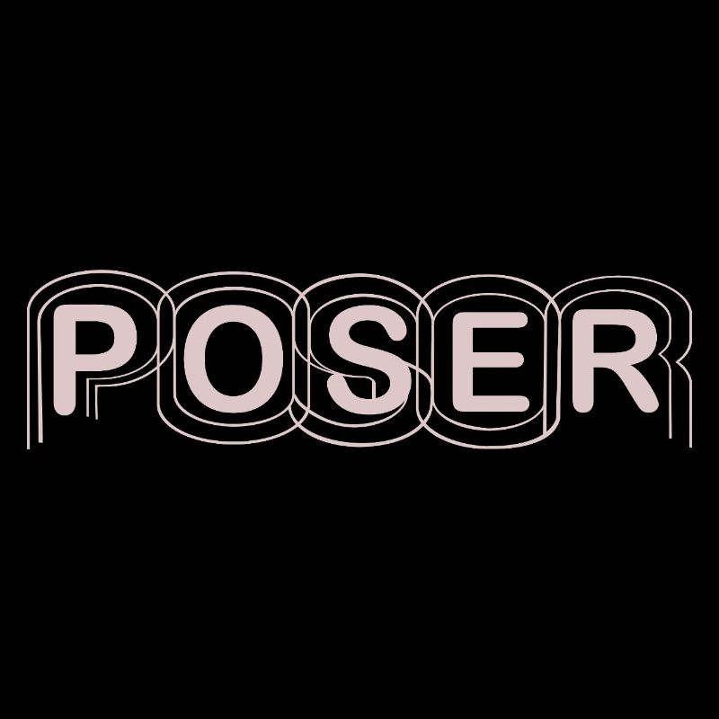Minimalist POSER Text Design