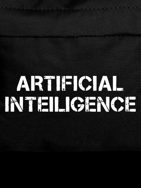 Artificial Intelligence Text Grunge Logo