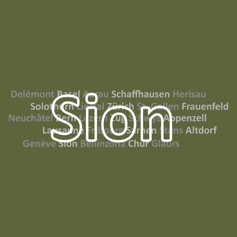 Schweizer Städte Sion