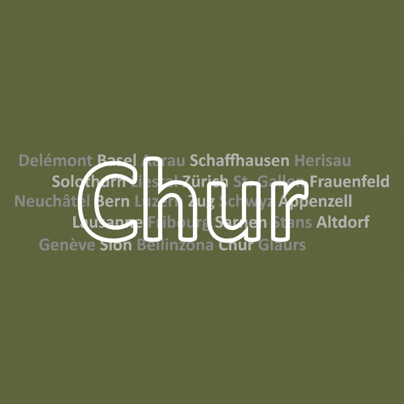 Schweizer Städte Chur