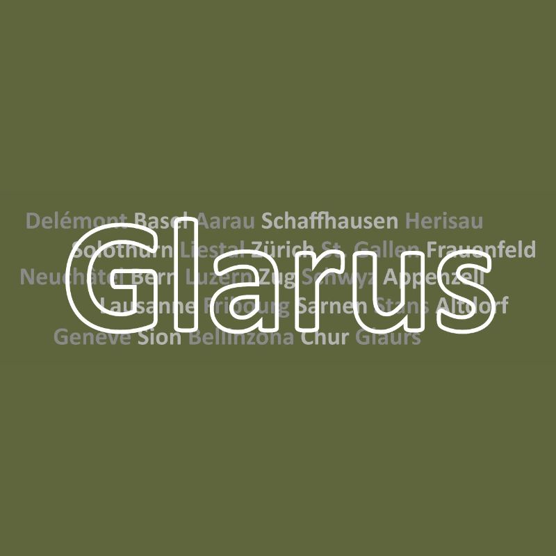 Schweizer Städte Glarus