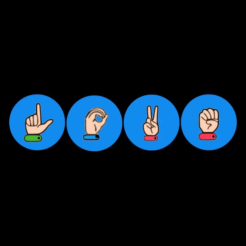 Love Hand Sign Glyphs