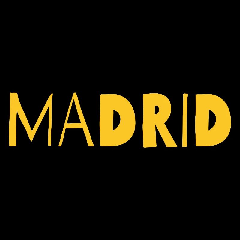Madrid Bold Cityscape in Yellow