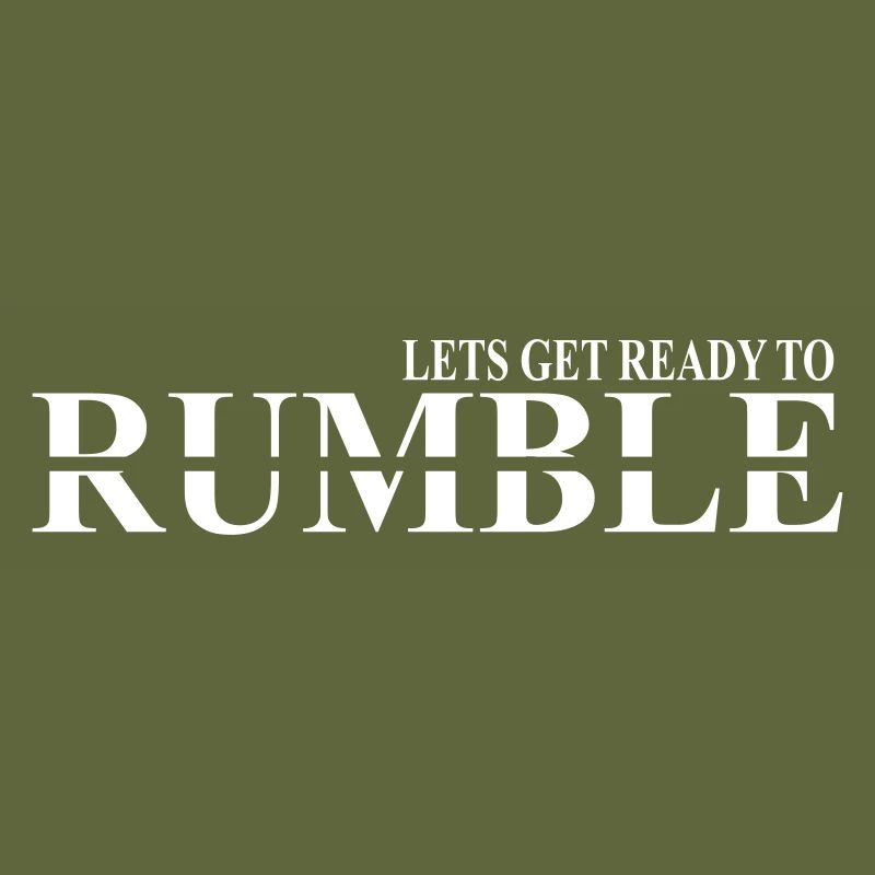 lets get ready to rumble design minimal