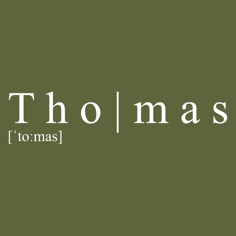 Thomas Definition Typography