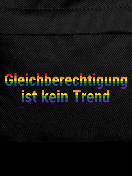 Equality is not a trend