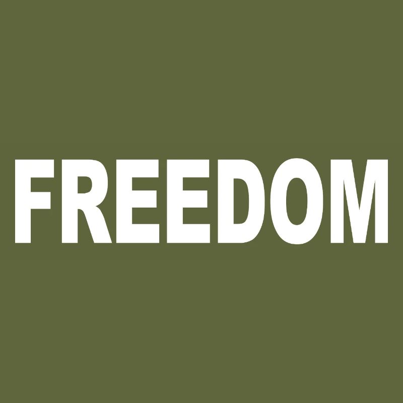 Freedom Typography Statement Design