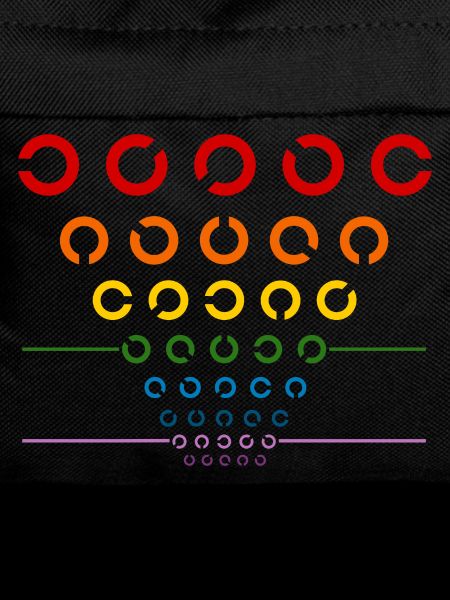 Regenbogen Sehtest