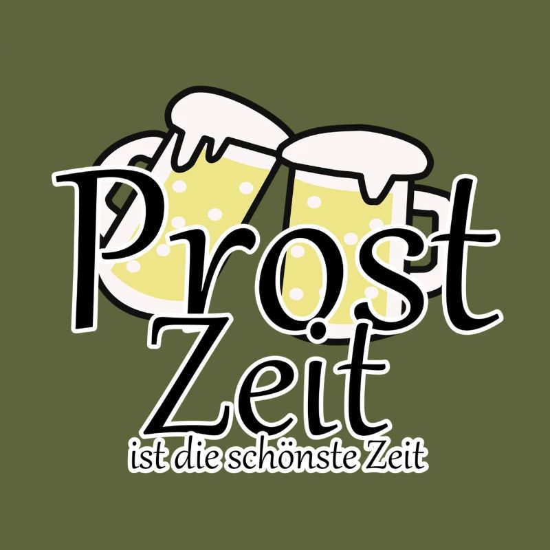 Prost Bier Biergarten Spruch