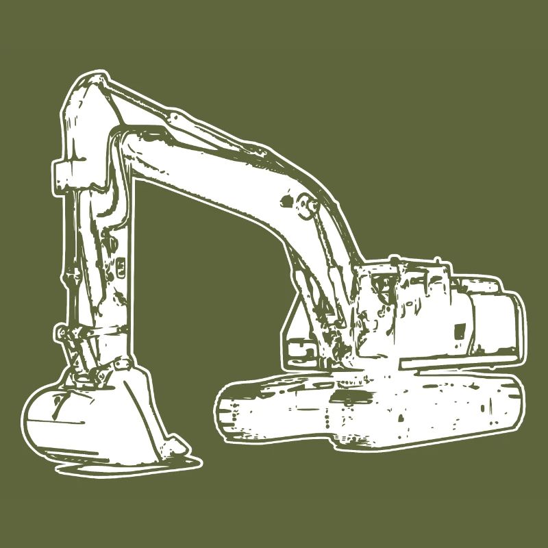 Bagger Baggerfahrer Baustelle