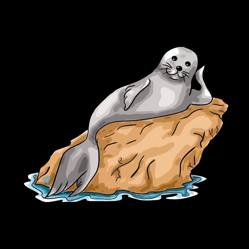 Meerverliebte Robbe | Yolo-Artwork