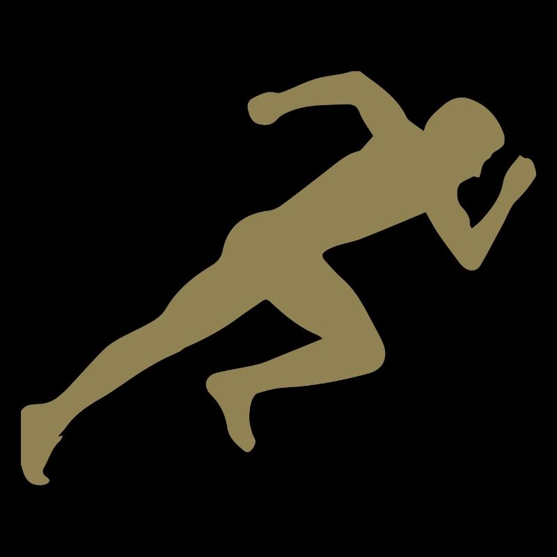 Minimalist Silhouette Sprinter Sprint