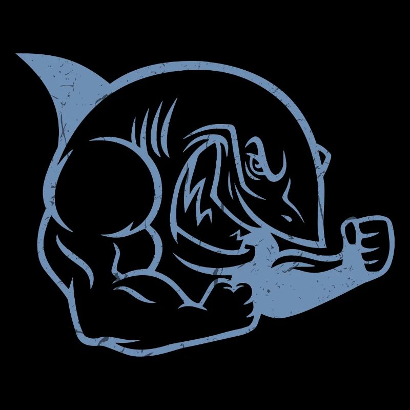 Shark Stark Workout Silhouette