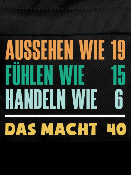 Funny 40th Birthday Gift Birthday Shirt