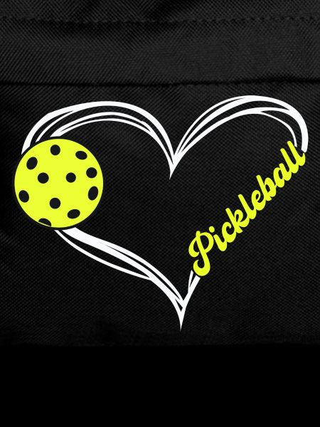 Pickleball-Herz-Emblem