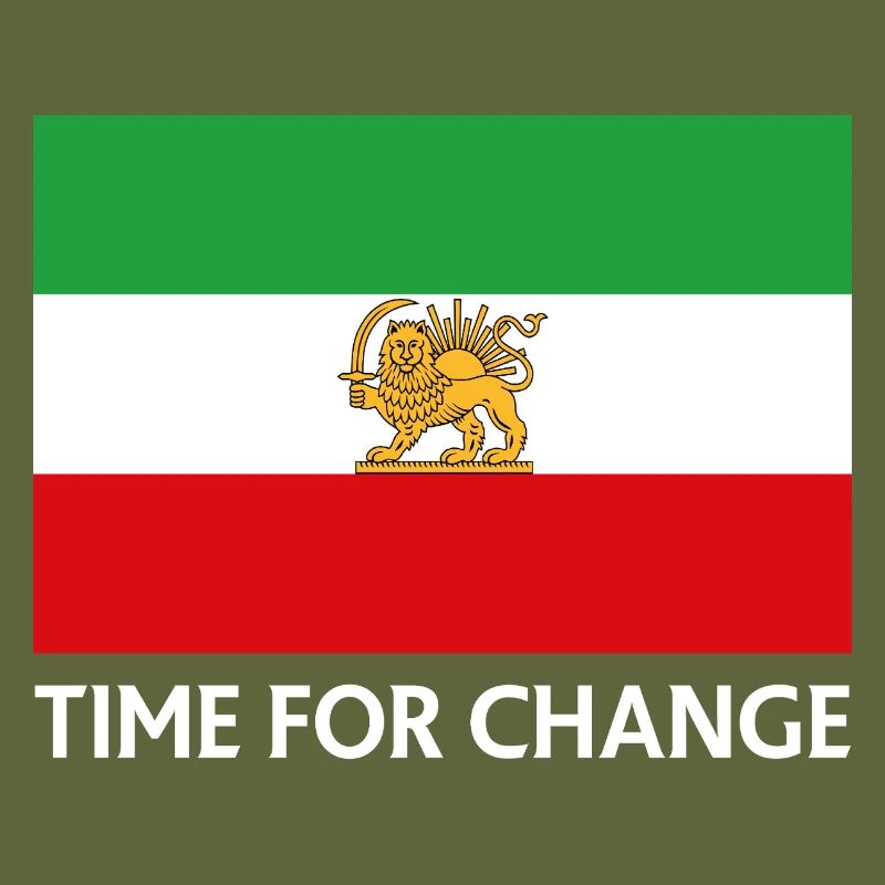 Time for Change Iran Flag