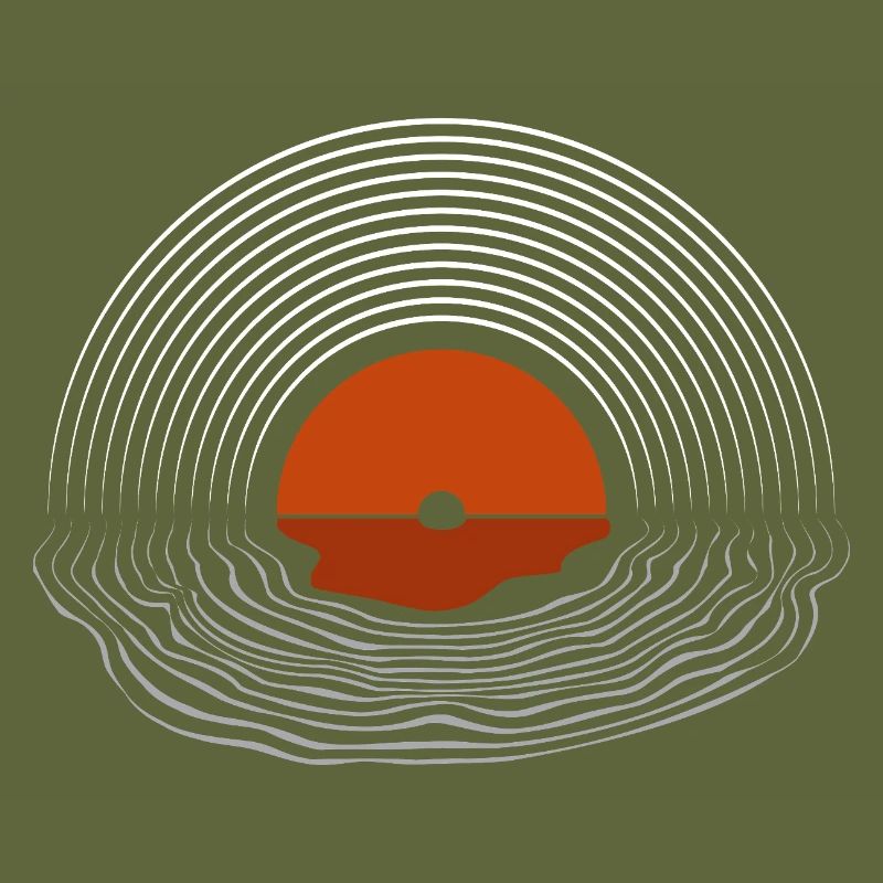 Design abstrait d’art au coucher de soleil