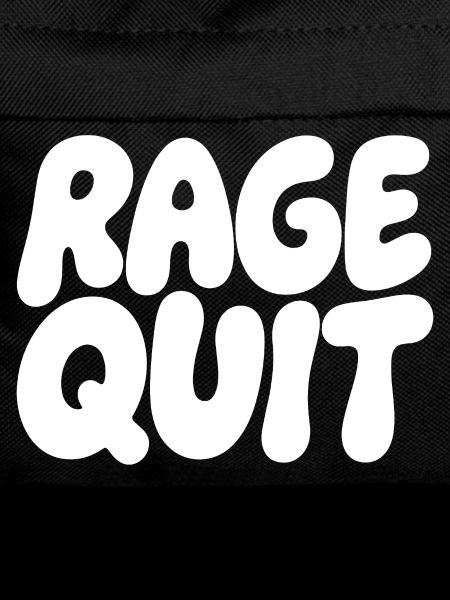 Rage Quit Bubble Schrift