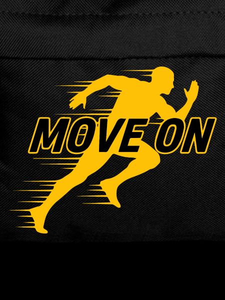 Move On Motivation Runner Silhouette T-Shirt