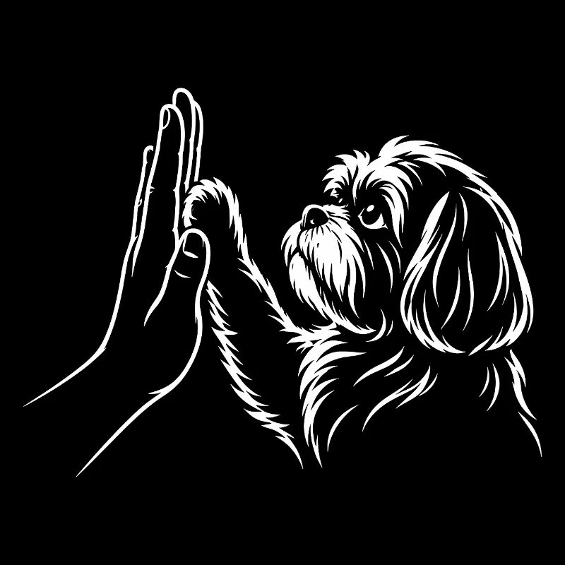 Dog Handshake High Five Paw Human Connection