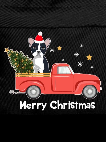 Frenchie Xmas Truck – Merry Christmas