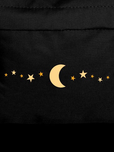 Moon and star patterned design