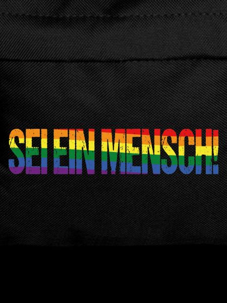 Sei ein Mensch! Pride Flag