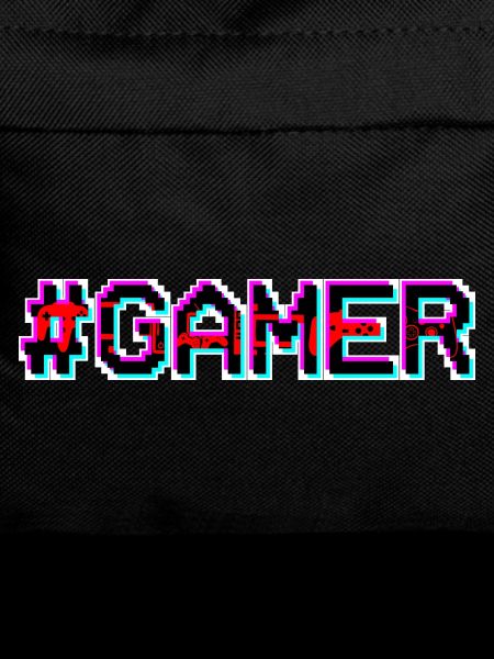Pixel Neon Gamer Badge