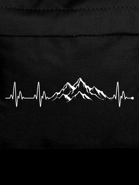 Mountain Heartbeat Ridge Line Art