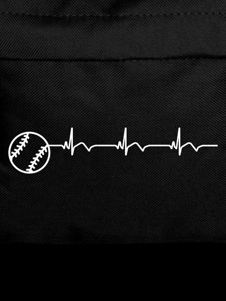 Baseball ECG Heartbeat Baseball Bat