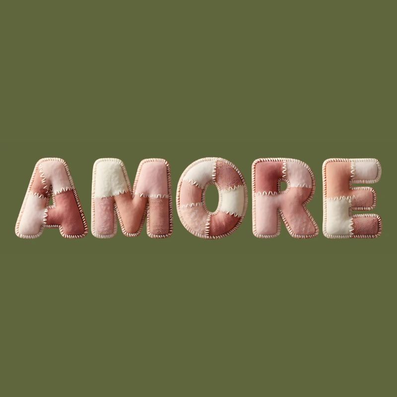 Amore Plush Stitch Patchwork Gift
