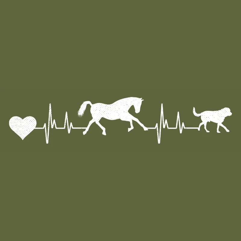 Pferde Und Hunde Herzschlag Reiten Pferd Geschenk