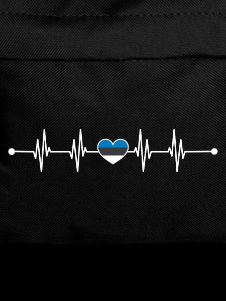 Estonian Flag Heartbeat