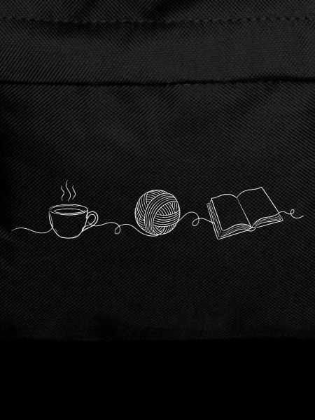 Strickliebhaber Wolle, Kaffee, Lesen